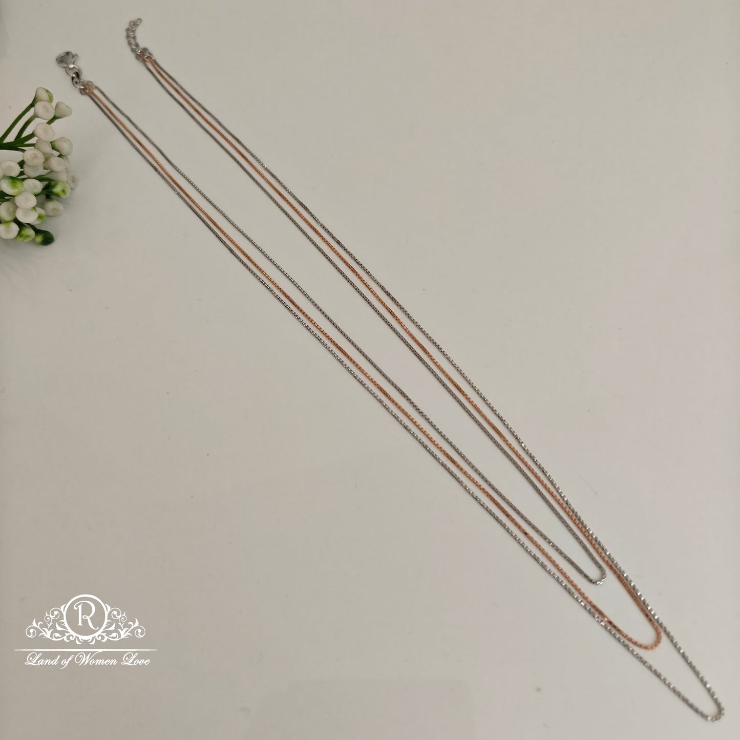 chain 92.5 silver imported italian 2 tone chain-rcra127 92.5 silver ramala jewelry / ramala collections