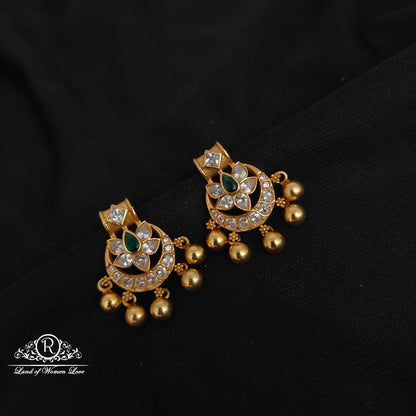 earrings 92.5 silver lotus design earrings-rccp381 92.5 silver ramala jewelry / ramala collections