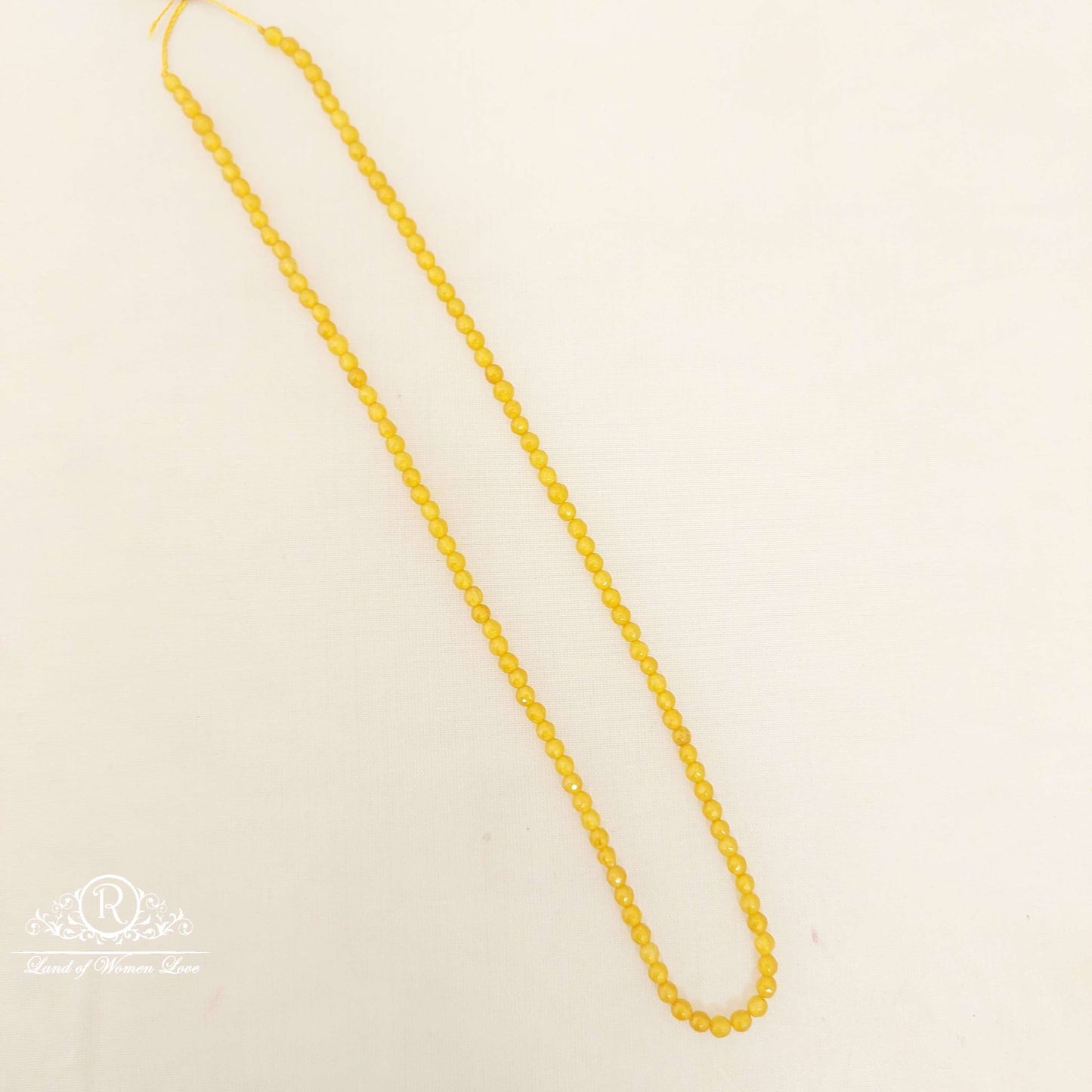 3MM Yellow Cutting Zads Plain Beads-MJ9-2