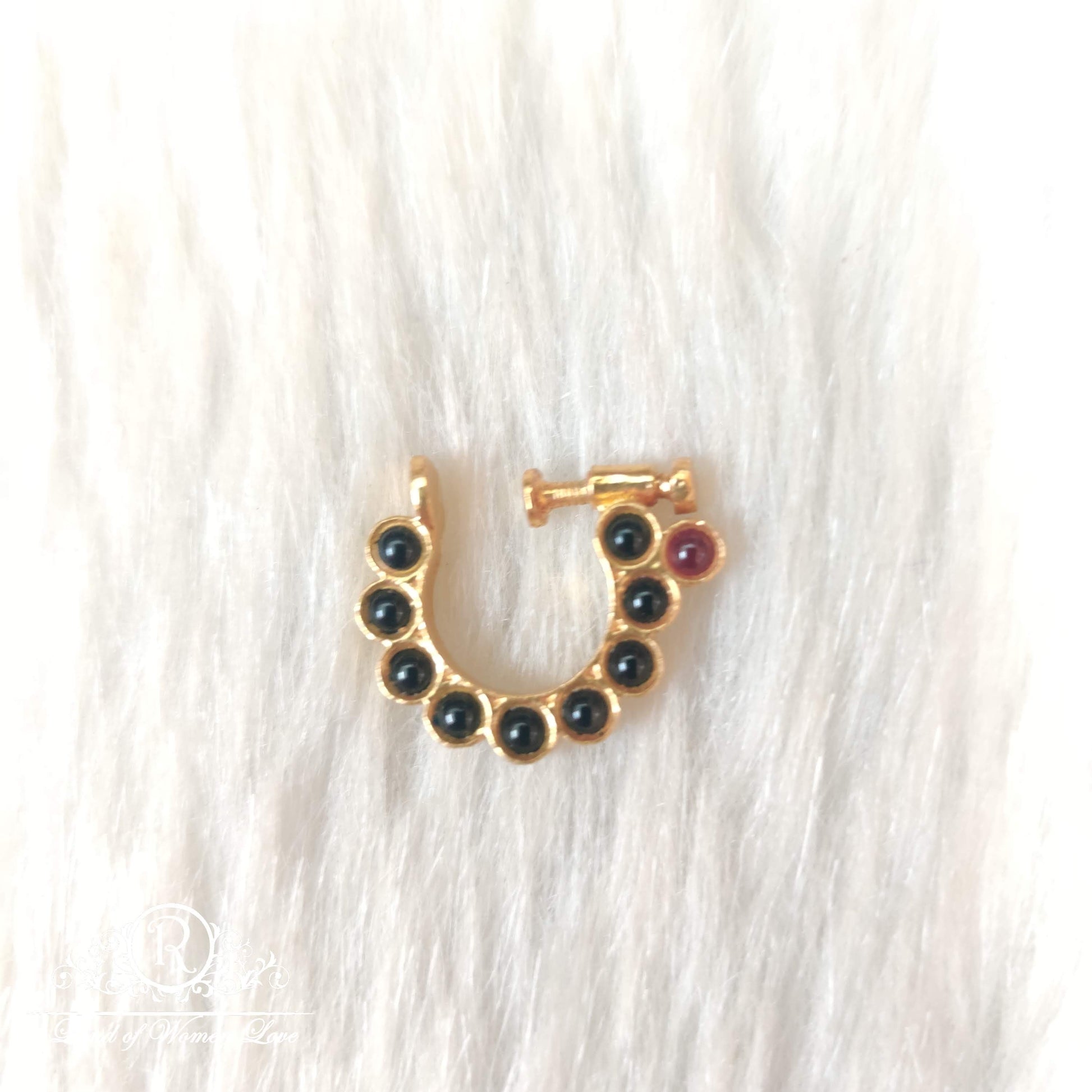 silver nose pins -ra85 92.5 silver ramala jewelry / ramala collections