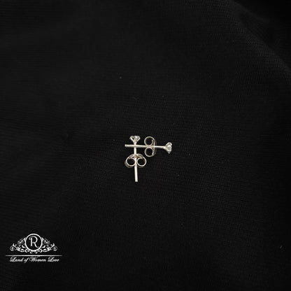 92.5 silver simple and Cute earrings - RCHS42-02