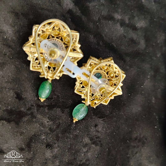 Silver Victorian earrings -C171-1