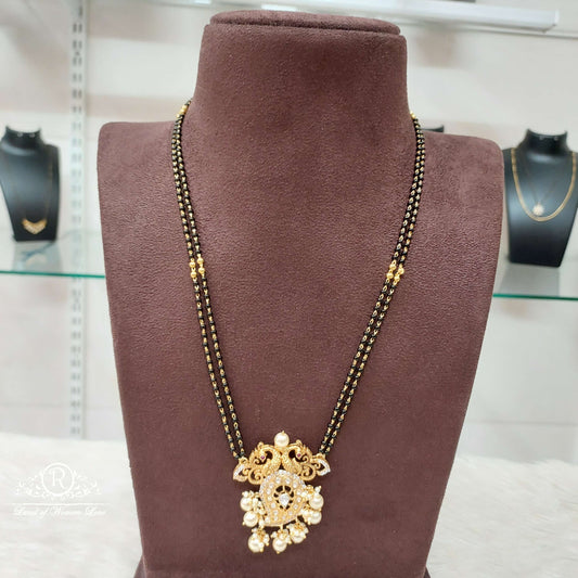 Silver Black Beads-S834