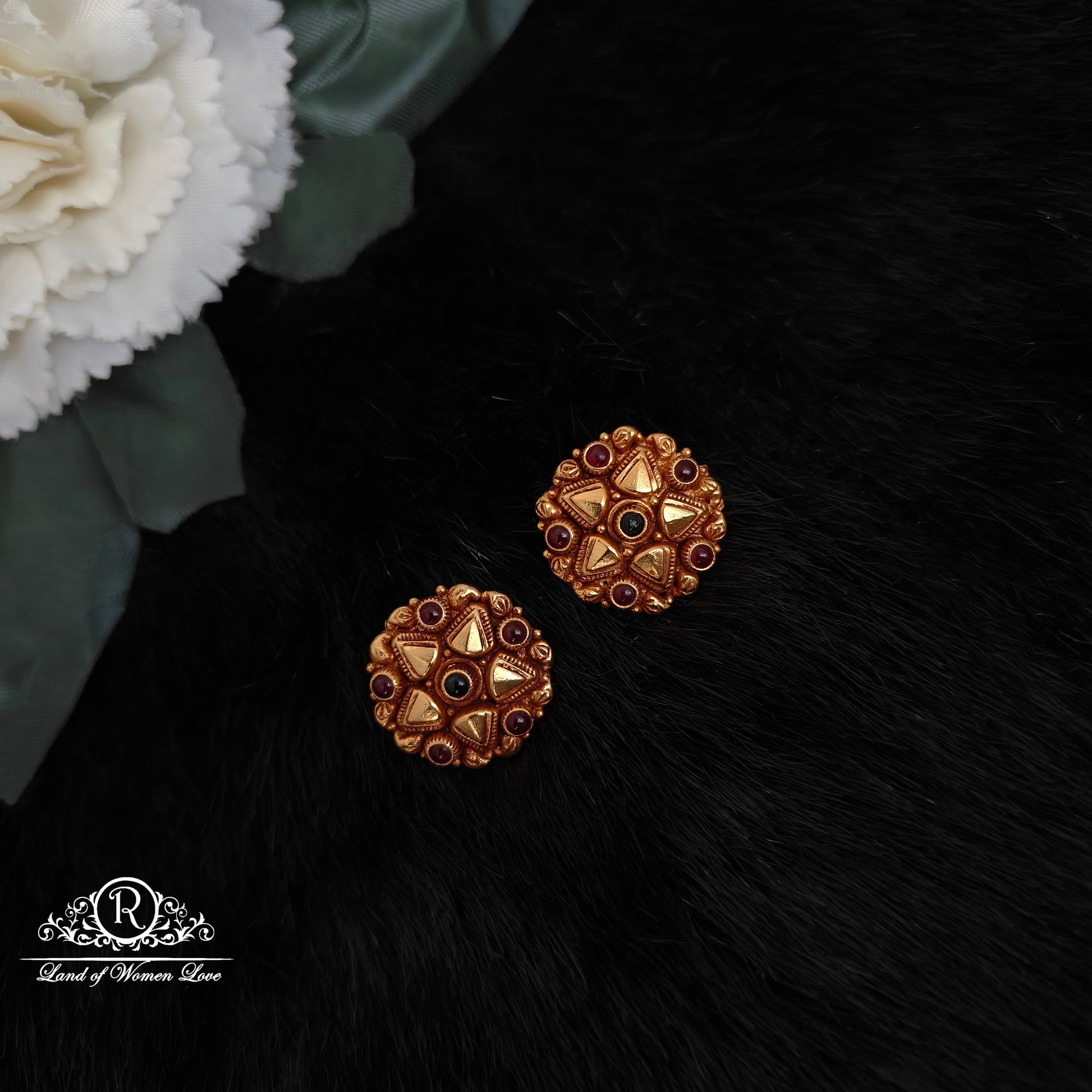 earrings 92.5 silver simple and cute earrings - rcm1171 92.5 silver ramala jewelry / ramala collections