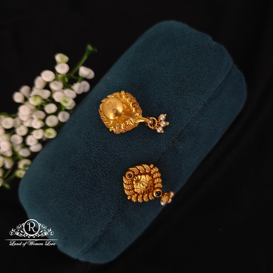 Silver simple and Cute earrings RCNS055