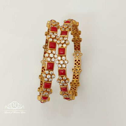 bangle silver coral design bangles-rccp22 coral 92.5 silver ramala jewelry / ramala collections