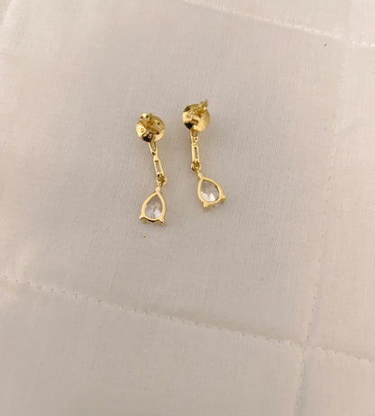 Silver CZ- White Stones Necklace With Matching Earrings-RCES27RCES28