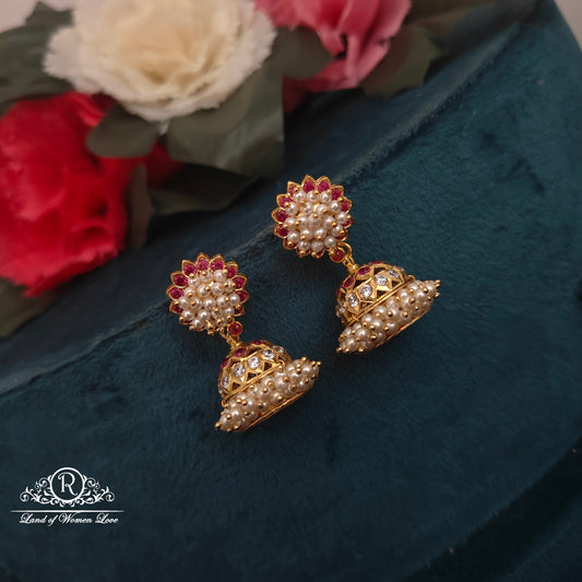 earrings 92.5 silver simple and cute earrings - rck285 92.5 silver ramala jewelry / ramala collections