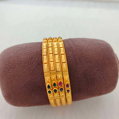 Silver gold replica bangles -RCV238