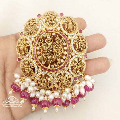 Silver Dasaavatharam Narasimha Swamy Locket-M150