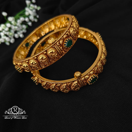 92.5 silver simple and Cute Bangles with mango design -RCP142