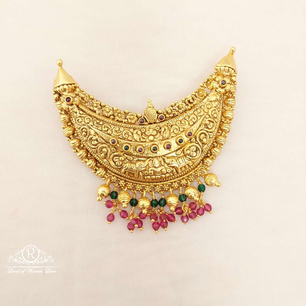 Silver With Antic Finish Locket-V022