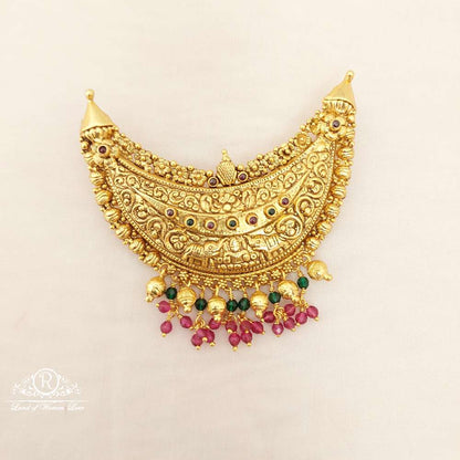 Silver With Antic Finish Locket-V022