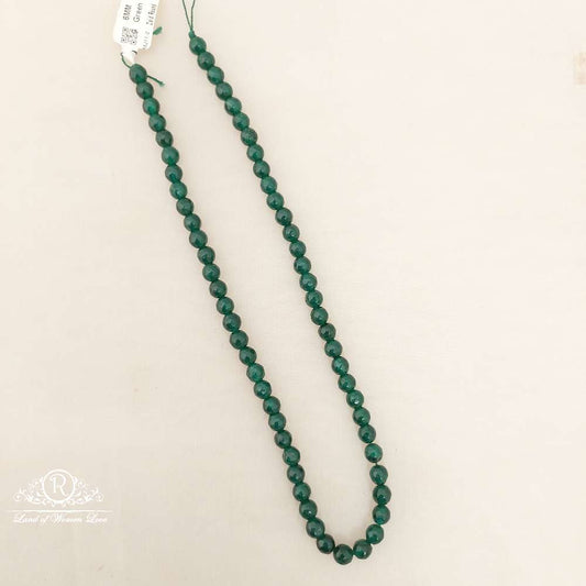 6MM Green Zaid Round Beads-MJ11-2