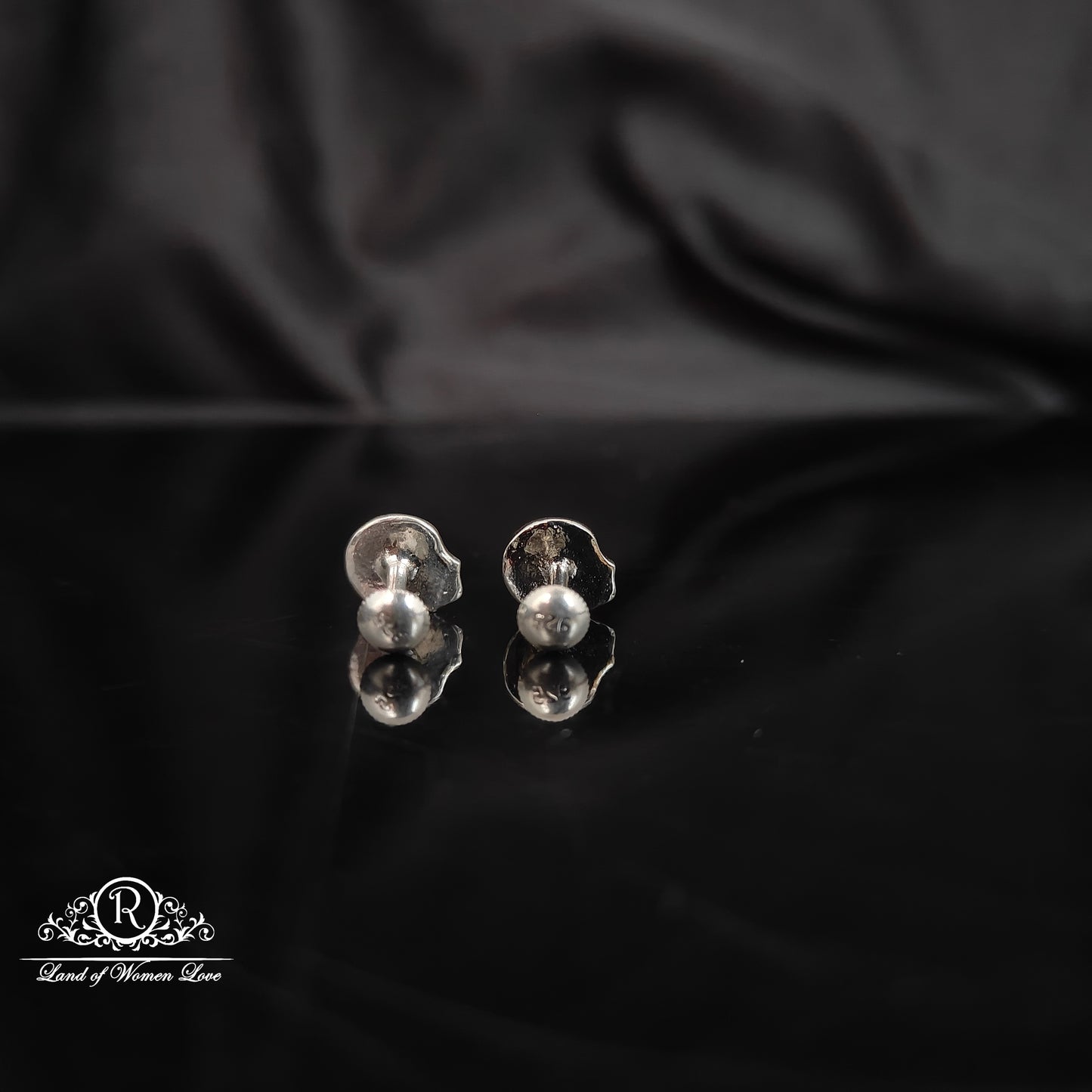 92.5 Silver Earrings-RCRC13-12