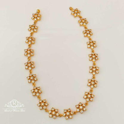 necklace silver diamond replica design white stones necklace-rcjr646 92.5 silver ramala jewelry / ramala collections