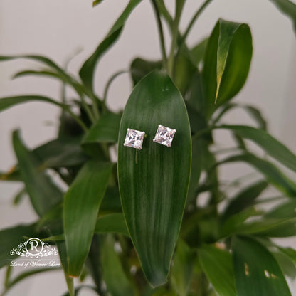 earrings 92.5 silver simple and cute earrings - rchs43-01 92.5 silver ramala jewelry / ramala collections