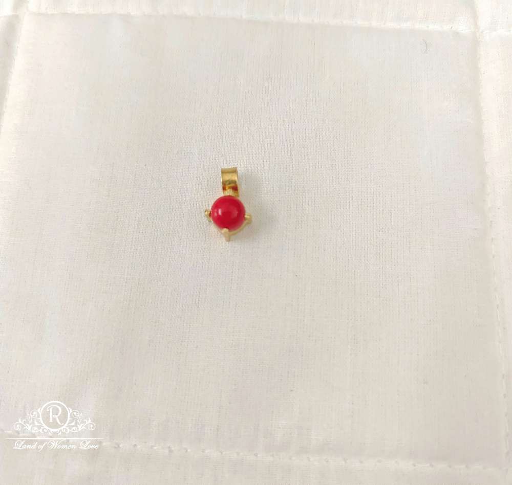 silver small coral locket-rch169 coral 92.5 silver ramala jewelry / ramala collections