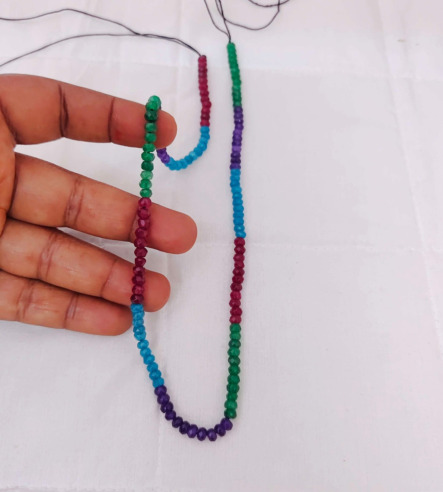 Multi colour gemstone 4mm beads -RCMJ35