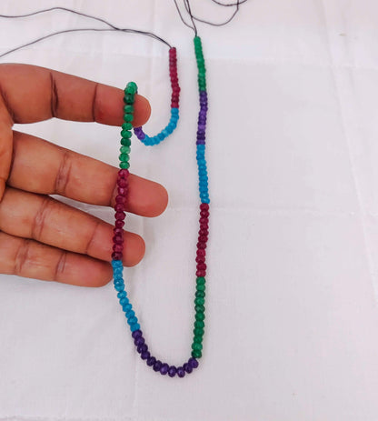 Multi colour gemstone 4mm beads -RCMJ35