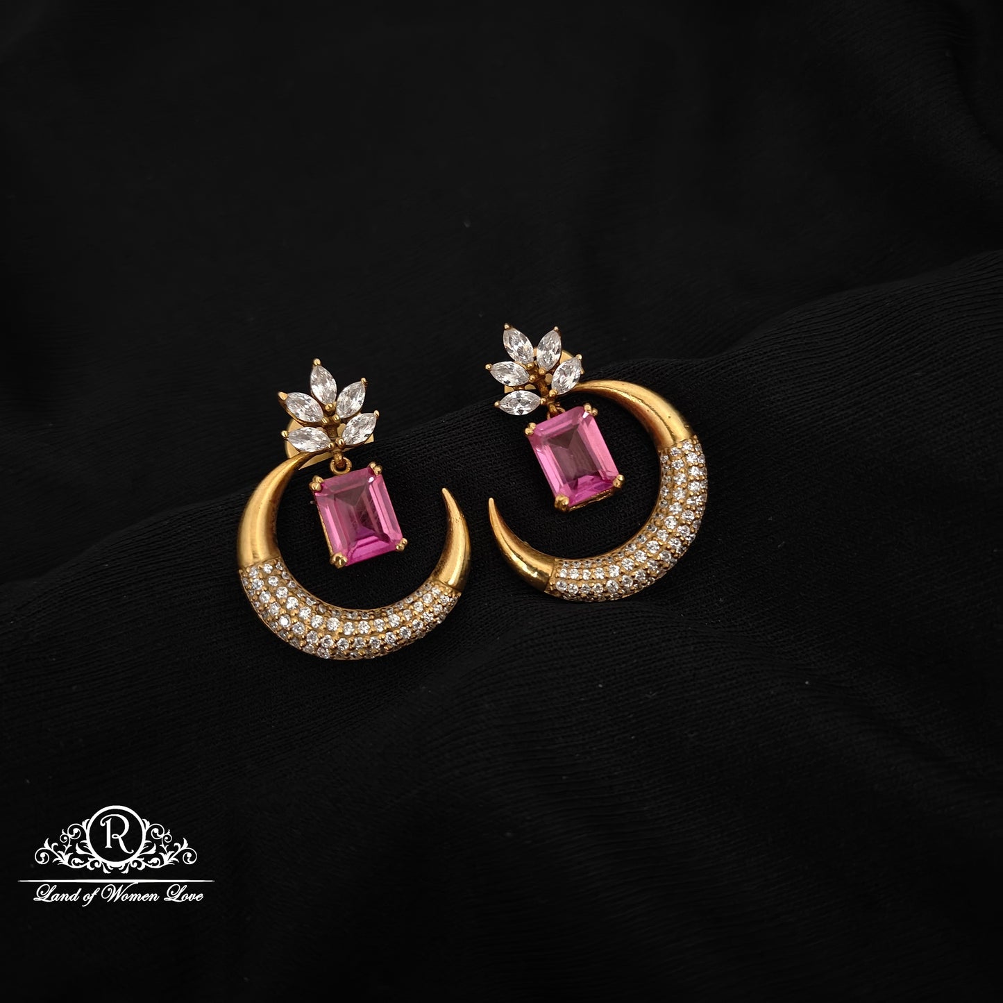 earrings 92.5 silver simple and cute earrings - rcm1357 92.5 silver ramala jewelry / ramala collections