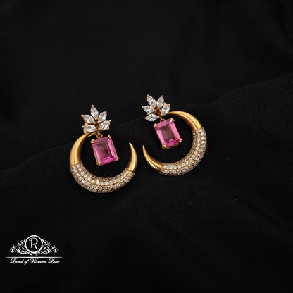 earrings 92.5 silver simple and cute earrings - rcm1357 92.5 silver ramala jewelry / ramala collections