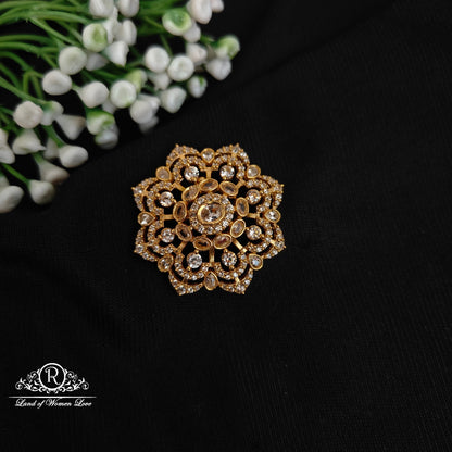 pendant 92.5 silver simple and cute side pendant with cz- stones -rcjr895 cz 92.5 silver ramala jewelry / ramala collections