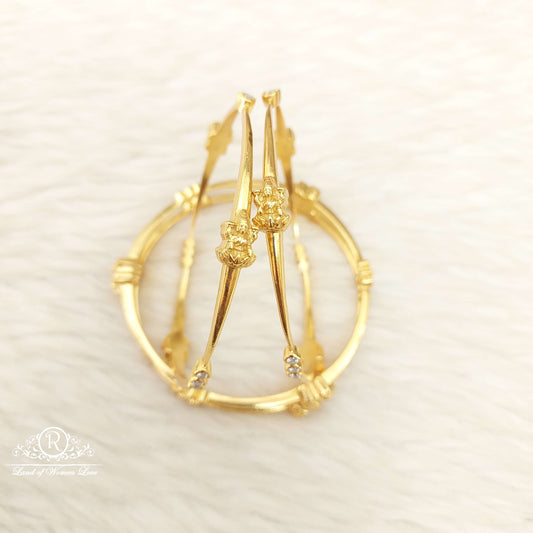 bangle silver white stones lakshmi devi bangles-c153 92.5 silver ramala jewelry / ramala collections