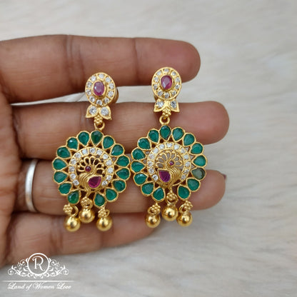 Silver earrings-RI70