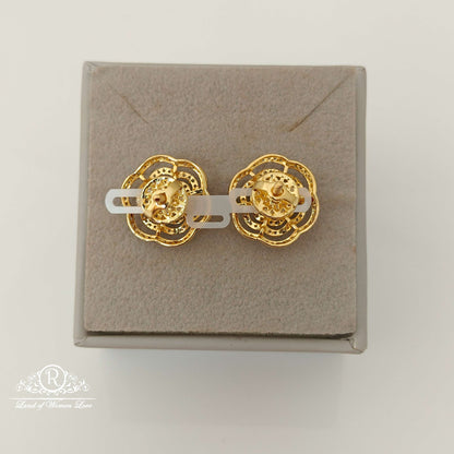 Silver Diamond Replica Design CZ-Stones Earrings-RCCP68