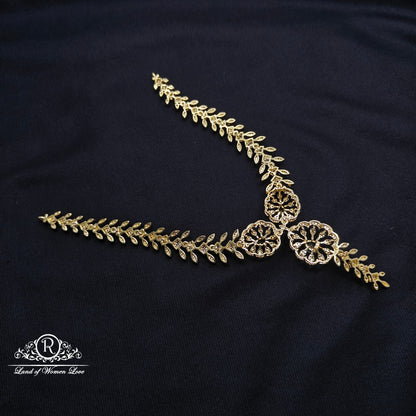 Diamond finishing Silver Necklace set-RCDS031