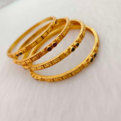 Silver gold replica bangles -RCV238
