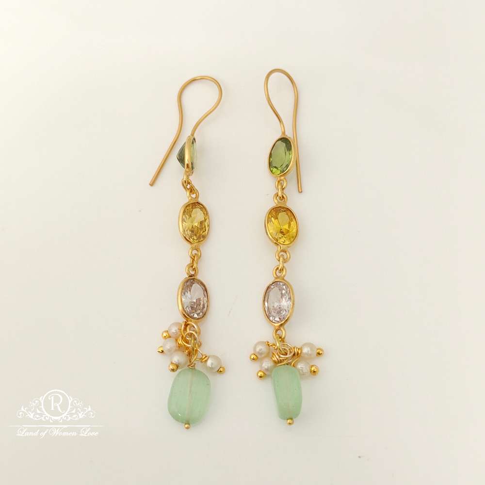 earrings silver hanging design earrings-rcl15 92.5 silver ramala jewelry / ramala collections