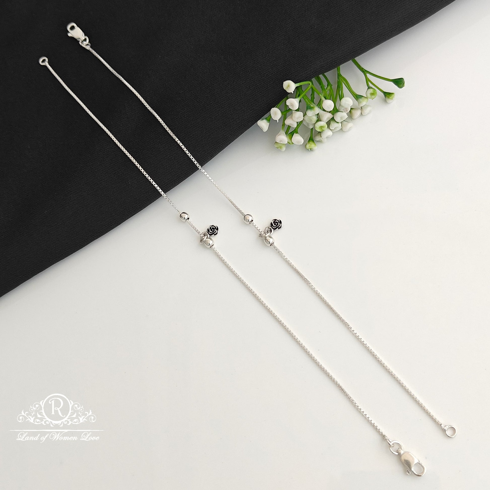 silver anklets-rcra120 92.5 silver ramala jewelry / ramala collections