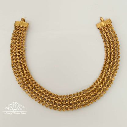 Silver Kempu Stones Necklace-RCCP13