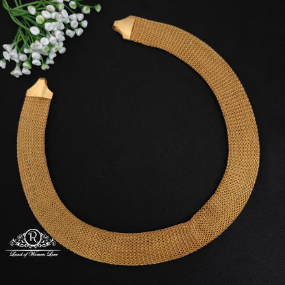 Silver plain necklace -RC06 M405