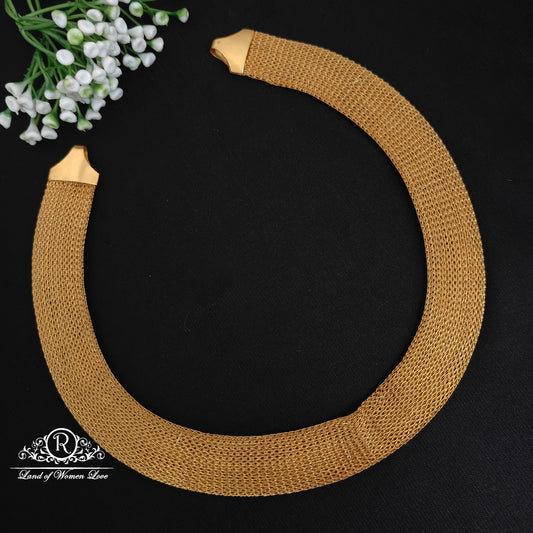 Silver plain necklace -RC06 M405