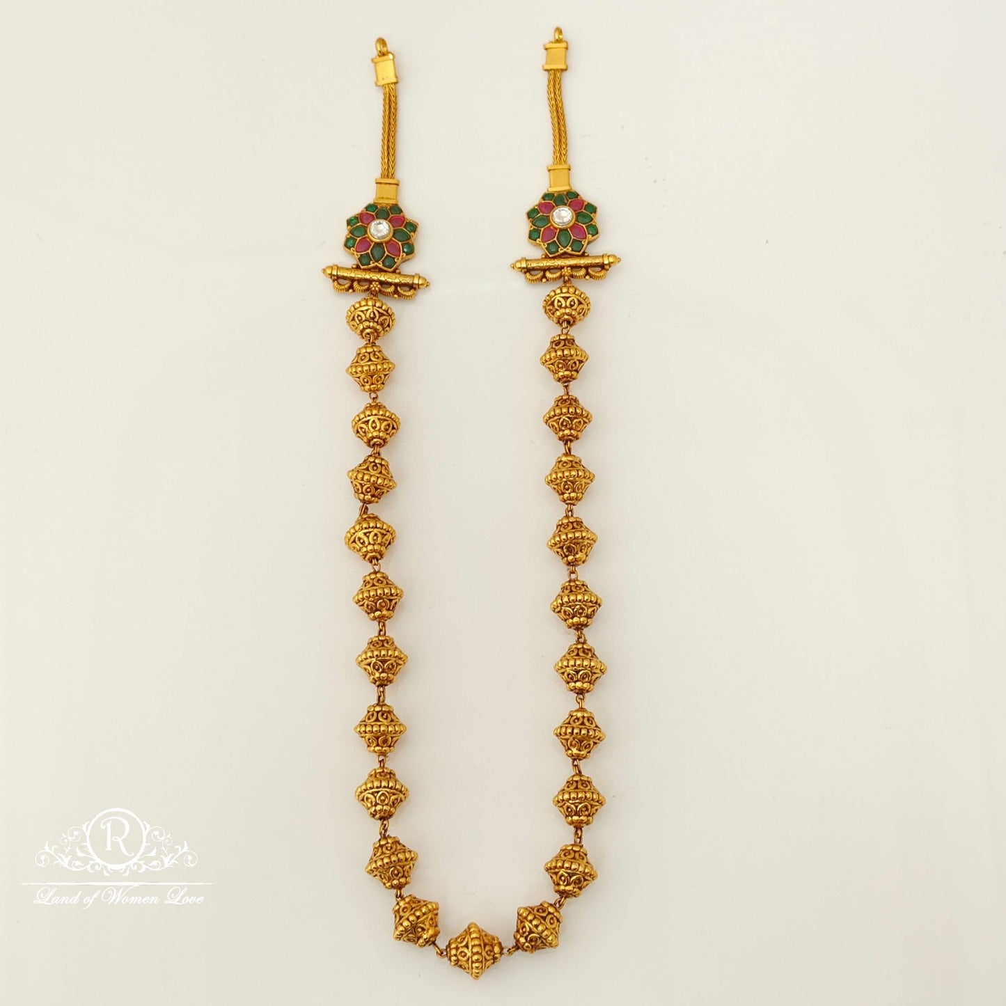 haram silver gold balls design haram-rc87-60p28 92.5 silver ramala jewelry / ramala collections