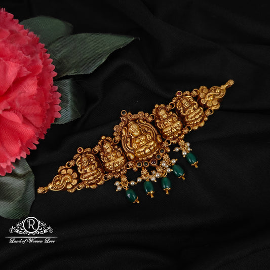 92.5 silver simple and cute chocker with lakshmi devi design -rcns062 92.5 silver ramala jewelry / ramala collections