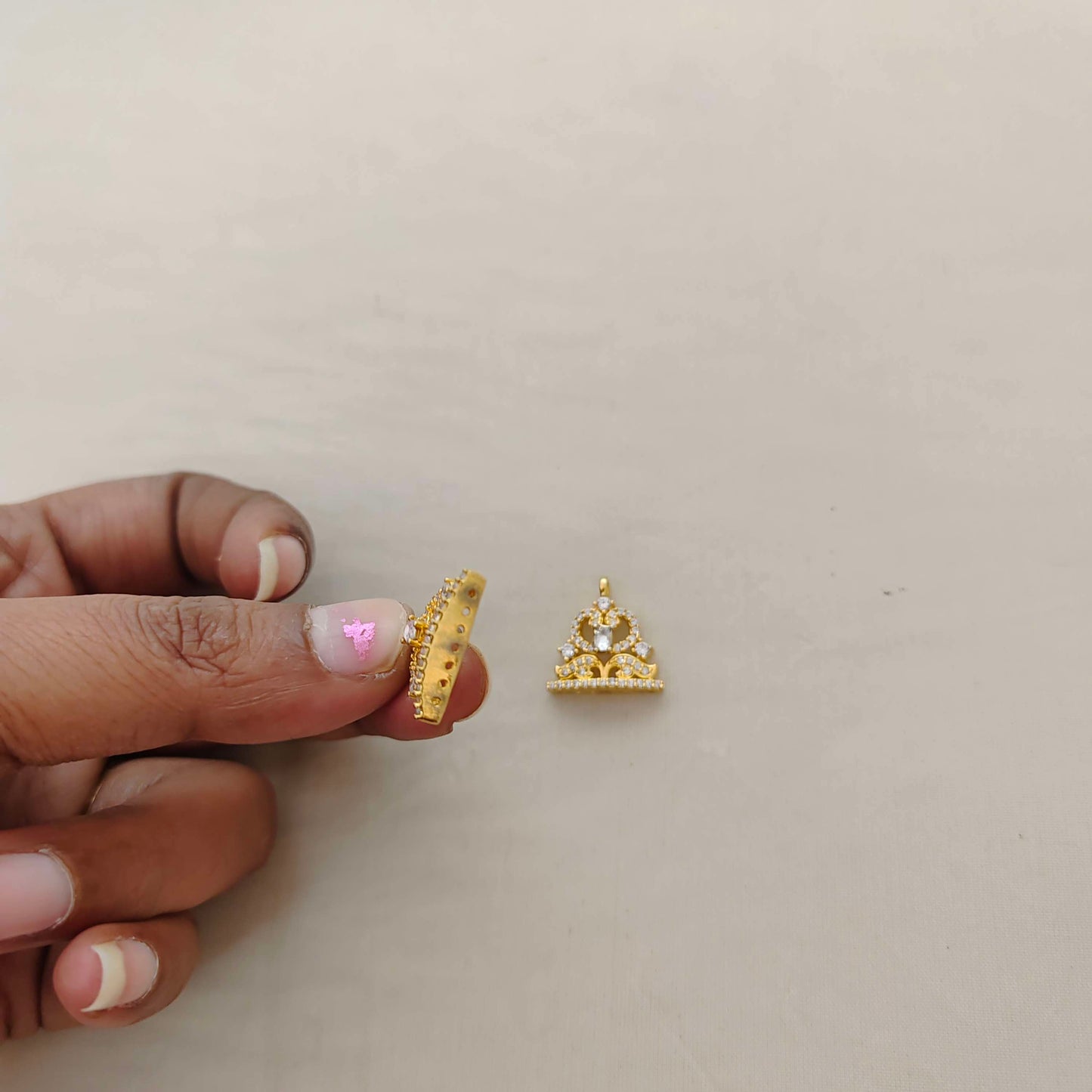 Silver CZ-side locket - RCD311