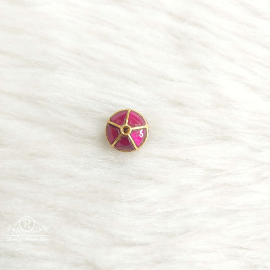 Silver Kundan Gold Ball-SA477