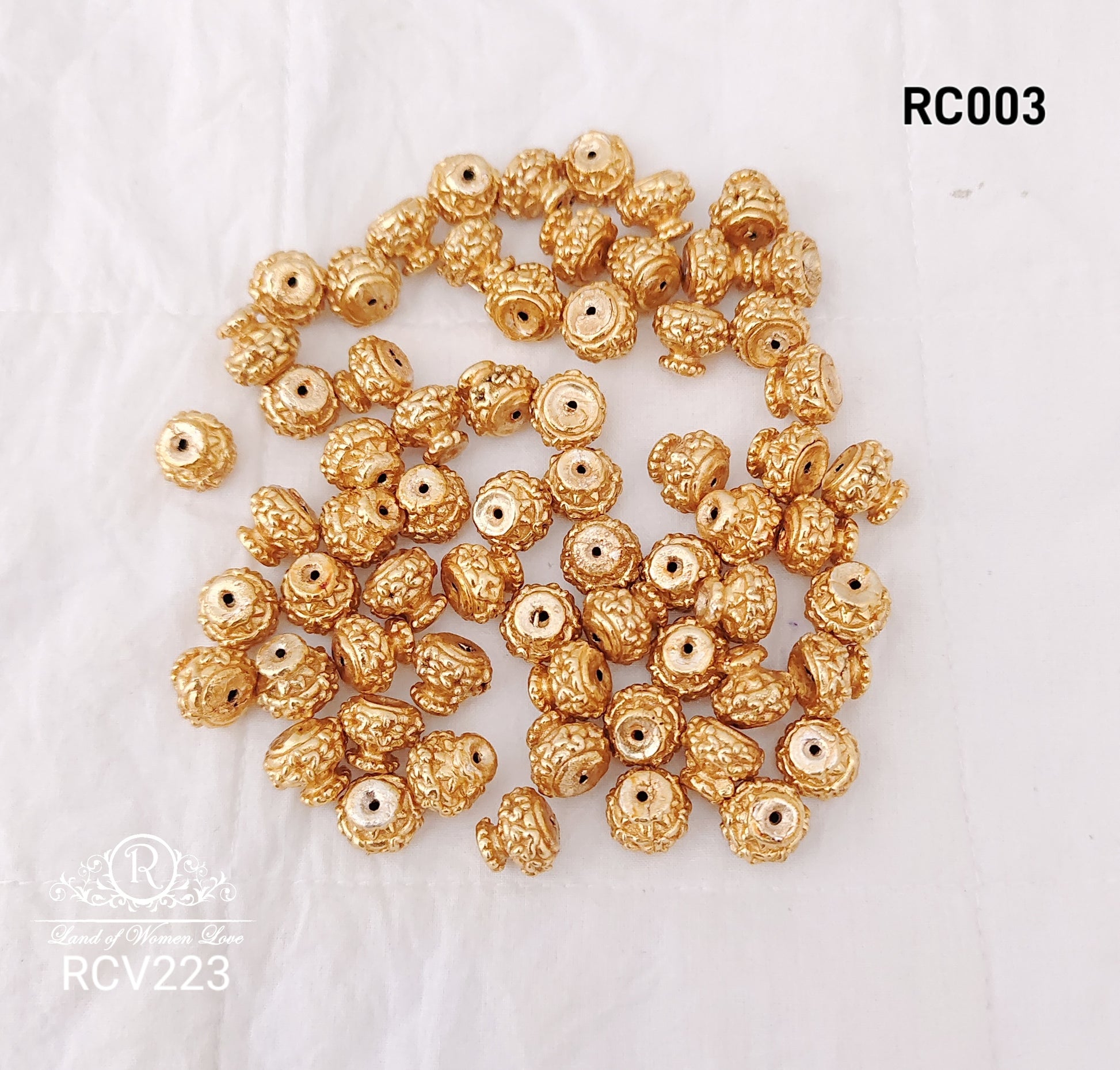 silver gold polish balls -rcv223 92.5 silver ramala jewelry / ramala collections