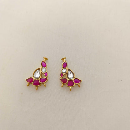 Silver kundan pendant- RCD267