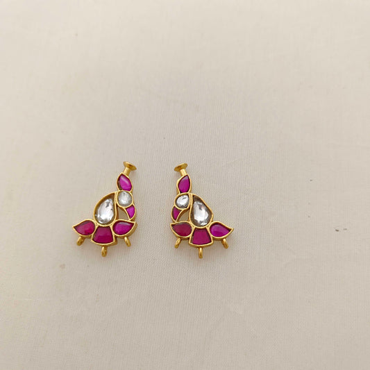 Silver kundan pendant- RCD267