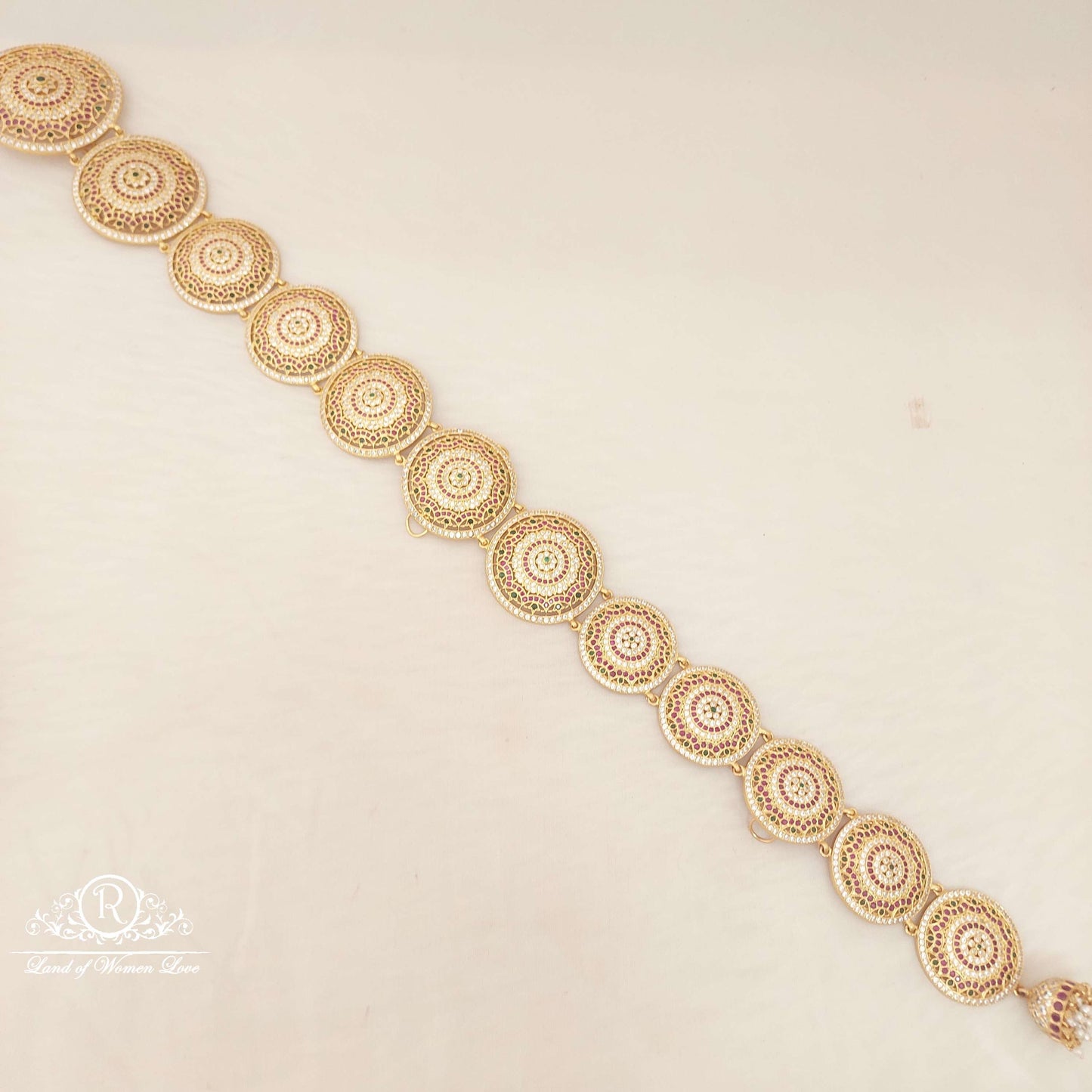 Silver Long Jada Billalu Design-H073