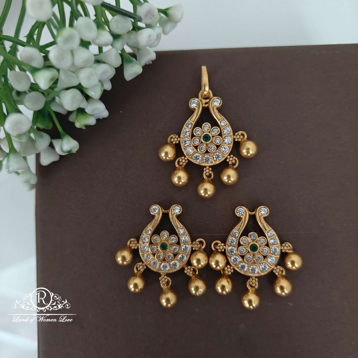 Silver Earrings-RC85-70CP106