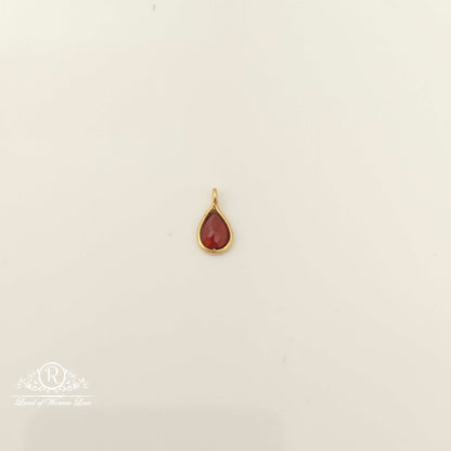 drop silver small water dropã°å¸â€™â§ design stone pendant -rcl21 92.5 silver ramala jewelry / ramala collections