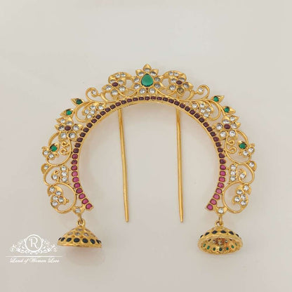 silver hair pin design-s745 92.5 silver ramala jewelry / ramala collections