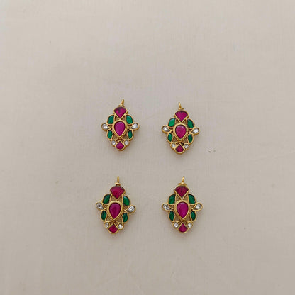 Silver kundan pendant -RCD268