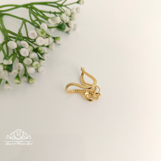 92.5 silver simple and Cute CZ- stones Vanki Ring - RCDS404